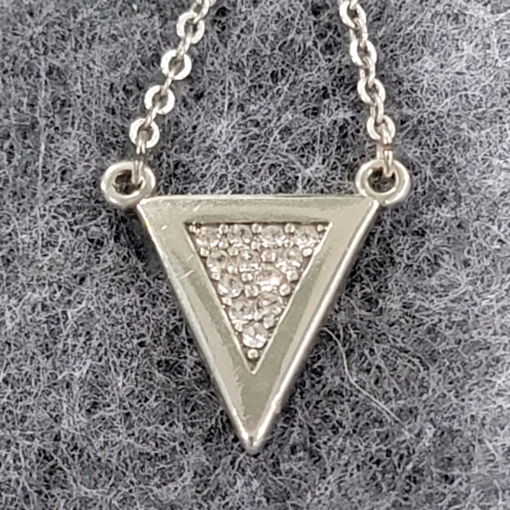 Brighton Contempo Ice Reversible Triangular Neckl… - image 4